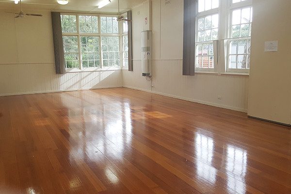 The spacious, light-filled, main hall at Glen Park Community Centre is available for venue hire